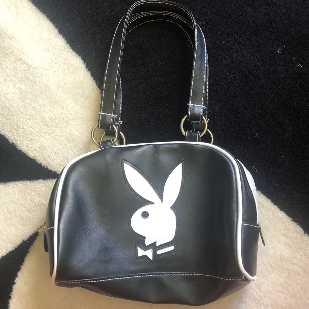 Black mini playboy speedy bag